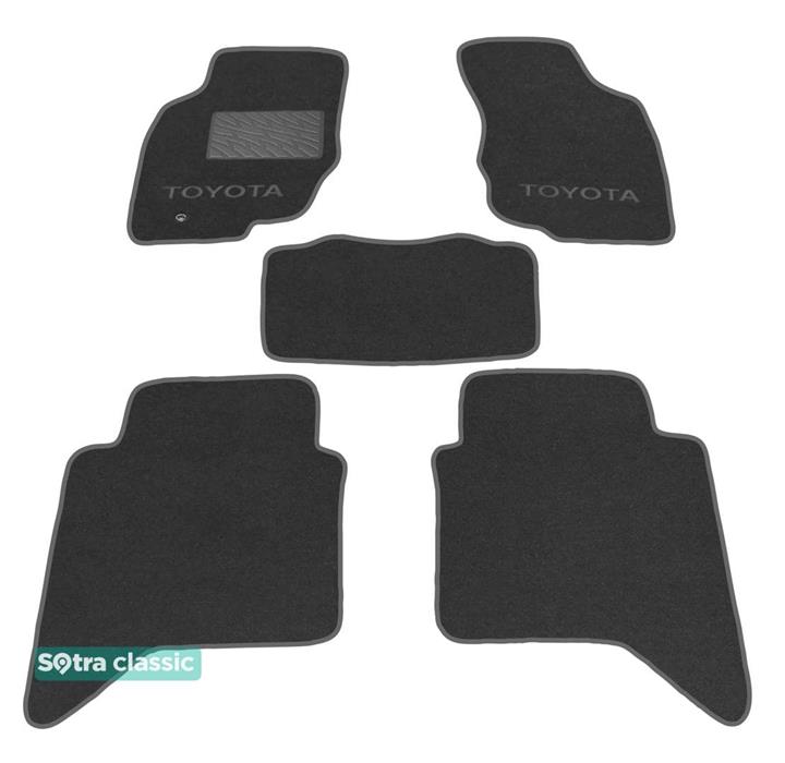 07312GDBLACK Sotra Килимки салону Sotra двошарові чорні для Toyota Hilux (2011-2015), комплект
