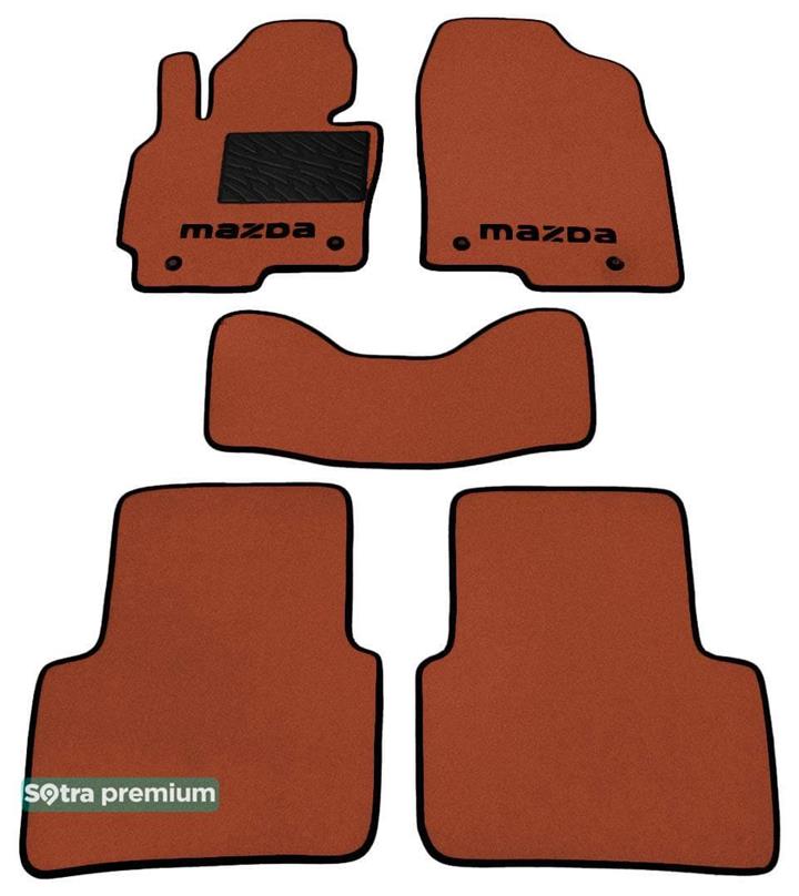 Sotra 07375-CH-TERRA Килимки салону Sotra двошарові теракотові для Mazda Cx-5 (2012-2016), комплект 07375CHTERRA: Купити в Україні - Добра ціна на EXIST.UA!