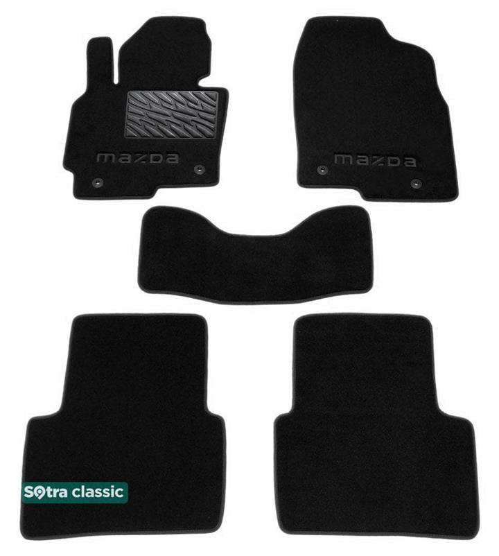 Sotra 07375-GD-BLACK Килимки салону Sotra двошарові чорні для Mazda Cx-5 (2012-2016), комплект 07375GDBLACK: Купити в Україні - Добра ціна на EXIST.UA!
