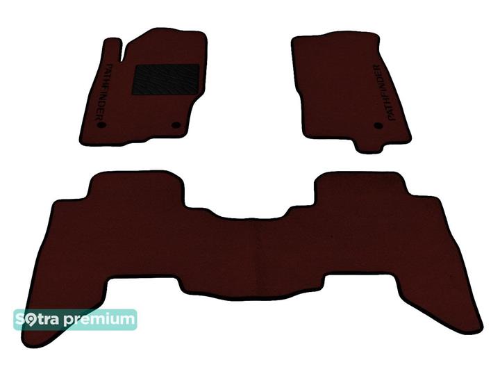 Sotra 07377-CH-CHOCO Килимки салону Sotra двошарові коричневі для Nissan Pathfinder (2011-2014), комплект 07377CHCHOCO: Купити в Україні - Добра ціна на EXIST.UA!