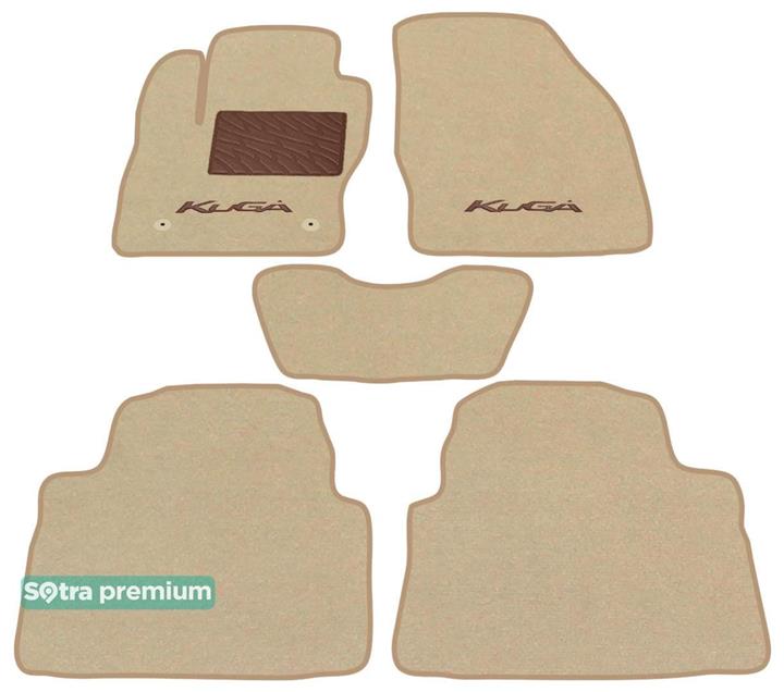 07379CHBEIGE Sotra Коврики салона Sotra двухслойные бежевые для Ford Kuga (2008-2012), комплект