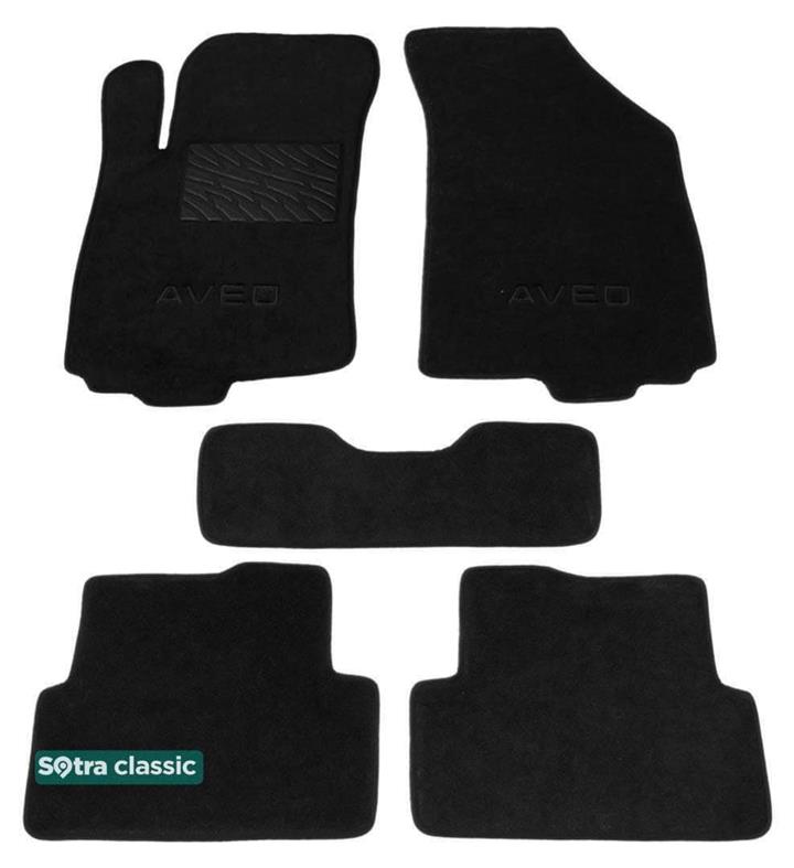 Sotra 07381-GD-BLACK Килимки салону Sotra двошарові чорні для Chevrolet Aveo (2011-), комплект 07381GDBLACK: Приваблива ціна - Купити в Україні на EXIST.UA!