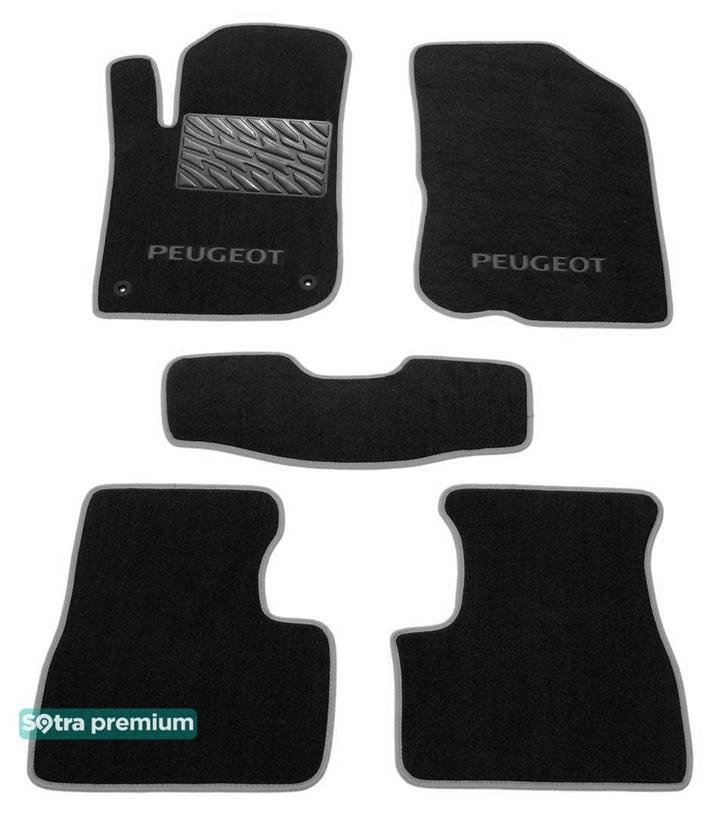 Sotra 07451-CH-BLACK Килимки салону Sotra двошарові чорні для Peugeot 208 (2012-), комплект 07451CHBLACK: Купити в Україні - Добра ціна на EXIST.UA!