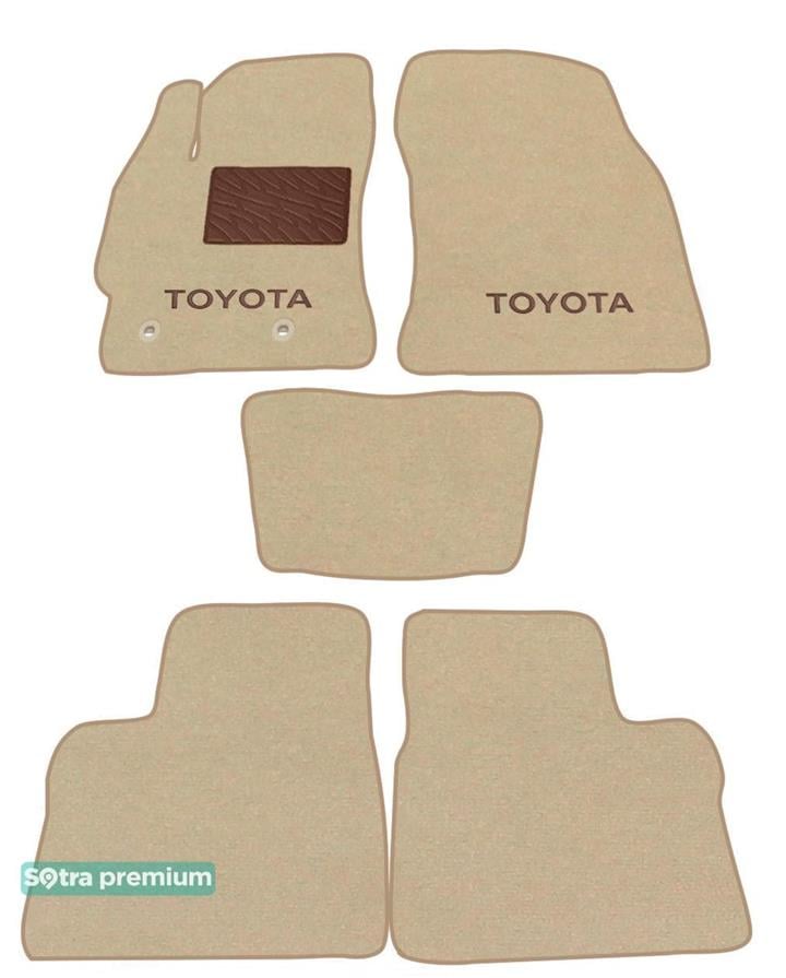 Салонные коврики Toyota Corolla (Тойота Королла): 07524CHBEIGE Sotra Коврики салона Sotra двухслойные бежевые для Toyota Corolla (2014-), комплект