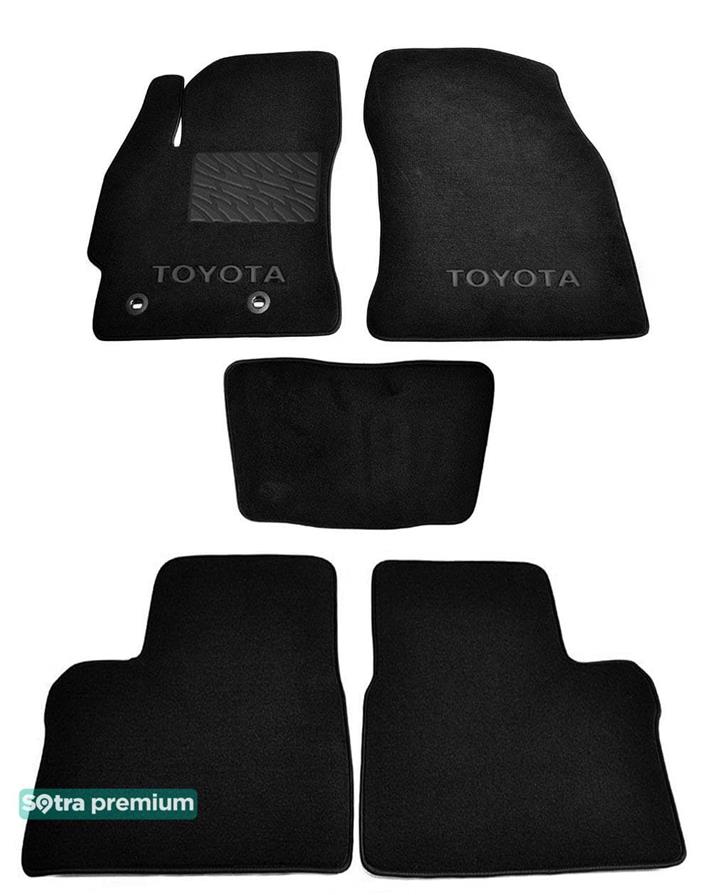 Sotra 07524-CH-BLACK Килимки салону Sotra двошарові чорні для Toyota Corolla (2014-), комплект 07524CHBLACK: Купити в Україні - Добра ціна на EXIST.UA!