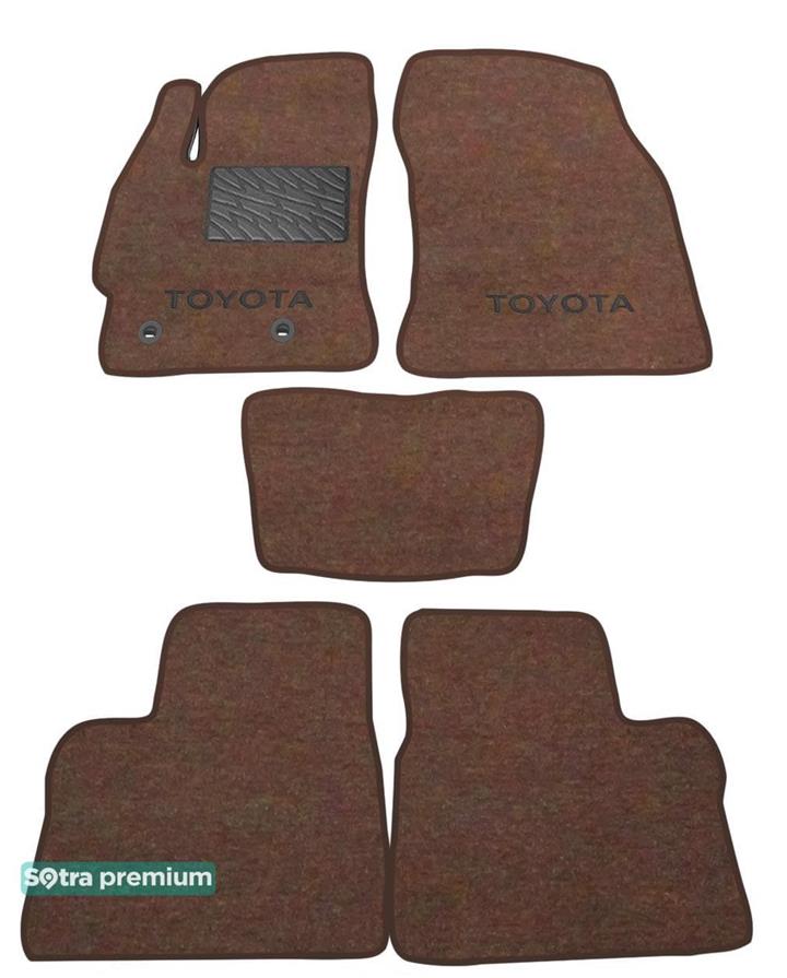 Sotra 07524-CH-CHOCO Килимки салону Sotra двошарові коричневі для Toyota Corolla (2014-), комплект 07524CHCHOCO: Купити в Україні - Добра ціна на EXIST.UA!