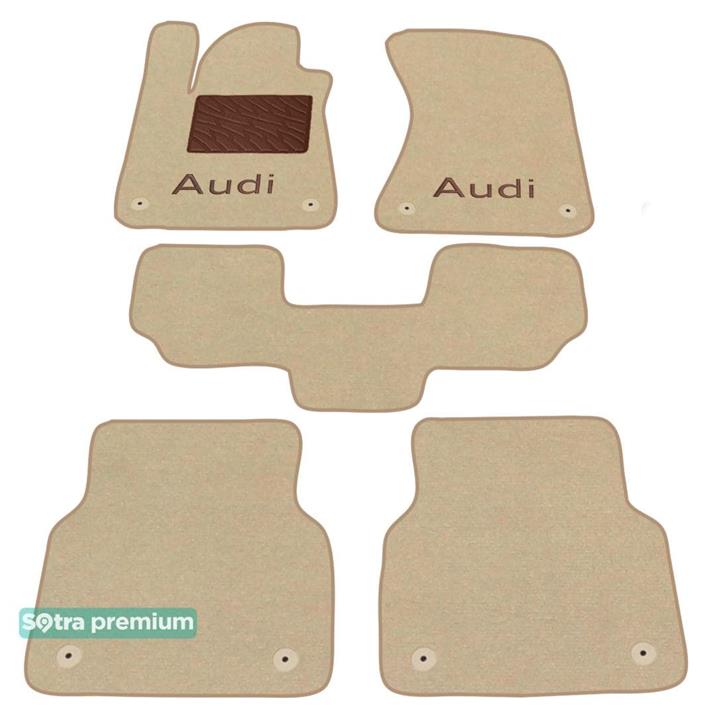 07528CHBEIGE Sotra Коврики салона Sotra двухслойные бежевые для Audi A8 (2010-), комплект
