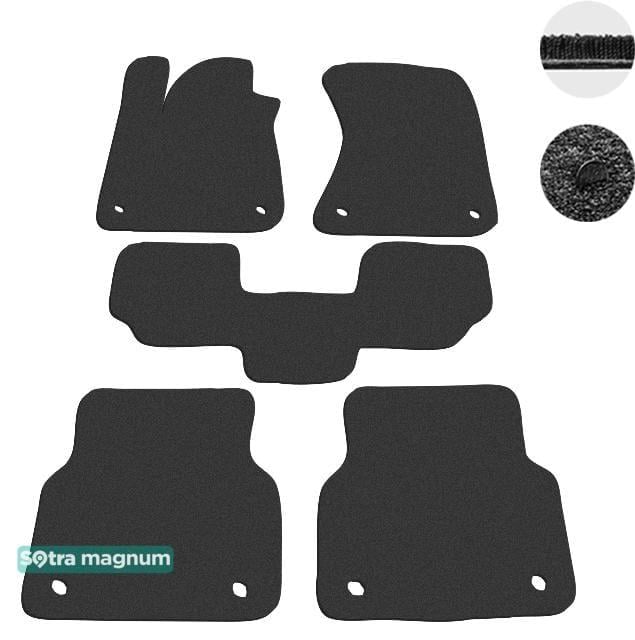 Sotra 07528-MG15-BLACK Коврики салона Sotra двухслойные черные для Audi A8 (2010-), комплект 07528MG15BLACK: Отличная цена - Купить в Украине на EXIST.UA! 07528MG15BLACK Sotra Коврики салона Sotra двухслойные черные для Audi A8 (2010-), комплект