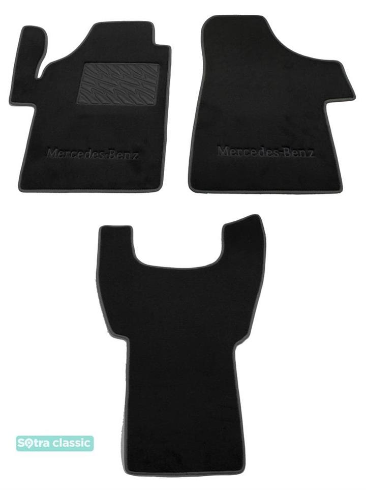 Sotra 07539-GD-BLACK Килимки салону Sotra двошарові чорні для Mercedes Vito / viano (2003-2014), комплект 07539GDBLACK: Купити в Україні - Добра ціна на EXIST.UA!