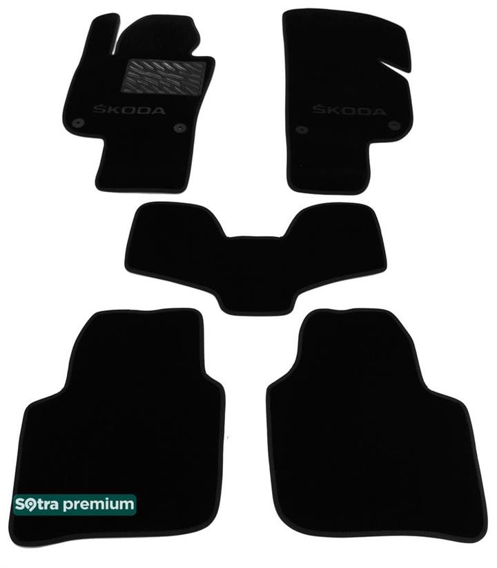 Sotra 07540-CH-BLACK Килимки салону Sotra двошарові чорні для Skoda Superb (2013-2015), комплект 07540CHBLACK: Купити в Україні - Добра ціна на EXIST.UA!