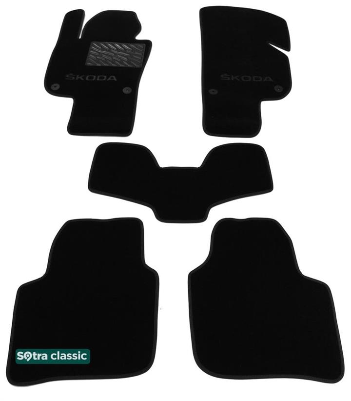 Sotra 07540-GD-BLACK Килимки салону Sotra двошарові чорні для Skoda Superb (2013-2015), комплект 07540GDBLACK: Купити в Україні - Добра ціна на EXIST.UA!