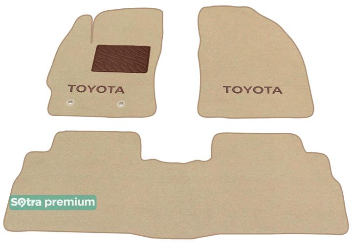 07566CHBEIGE Sotra Коврики салона Sotra двухслойные бежевые для Toyota Verso (2009-), комплект