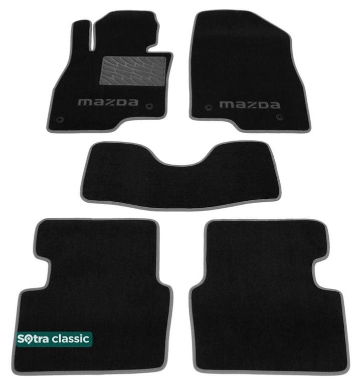 Sotra 07569-GD-BLACK Килимки салону Sotra двошарові чорні для Mazda 3 (2014-), комплект 07569GDBLACK: Приваблива ціна - Купити в Україні на EXIST.UA!