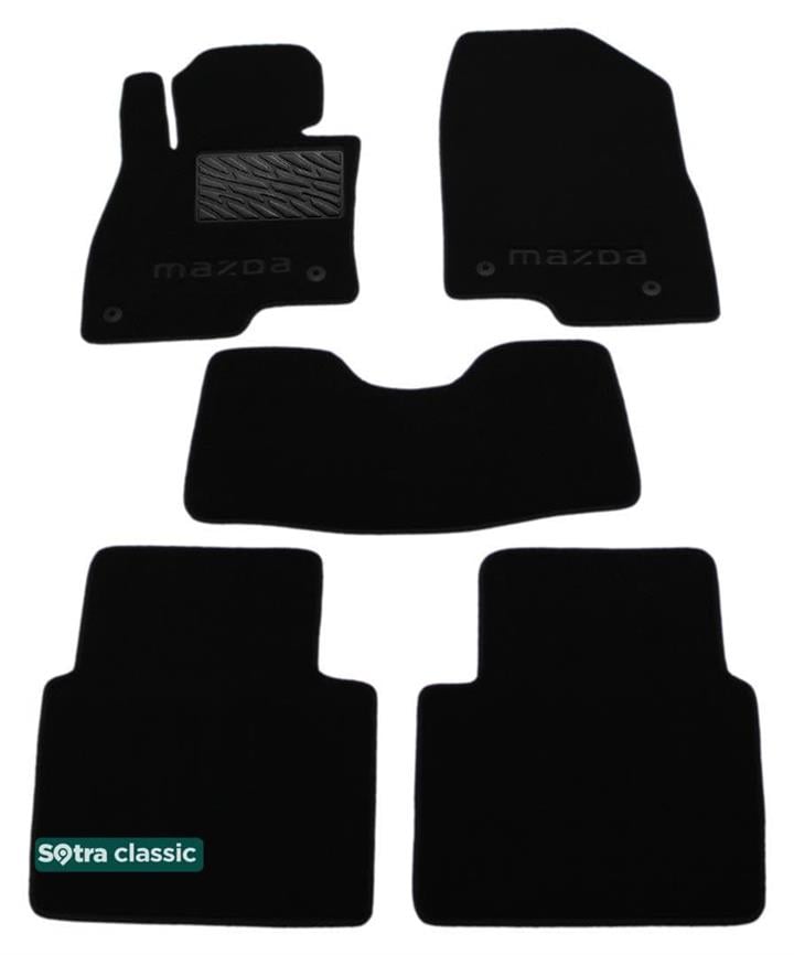 Sotra 07576-GD-BLACK Килимки салону Sotra двошарові чорні для Mazda 6 (2013-), комплект 07576GDBLACK: Купити в Україні - Добра ціна на EXIST.UA!