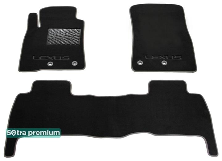 Sotra 07578-CH-BLACK Килимки салону Sotra двошарові чорні для Lexus Lx570 (2012-), комплект 07578CHBLACK: Купити в Україні - Добра ціна на EXIST.UA!