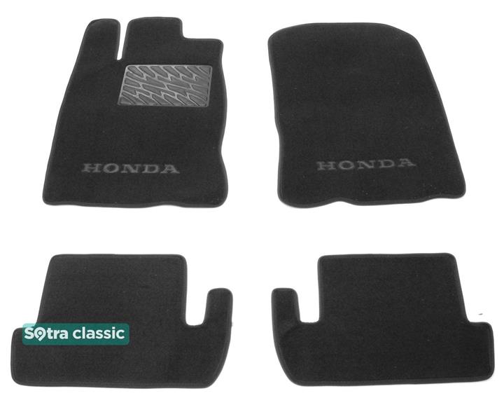 Sotra 08092-GD-BLACK Килимки салону Sotra двошарові чорні для Honda Cr-z (2010-2016), комплект 08092GDBLACK: Купити в Україні - Добра ціна на EXIST.UA!