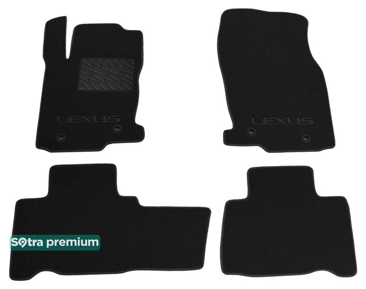 Sotra 08100-CH-BLACK Килимки салону Sotra двошарові чорні для Lexus Nx (2015-), комплект 08100CHBLACK: Купити в Україні - Добра ціна на EXIST.UA!