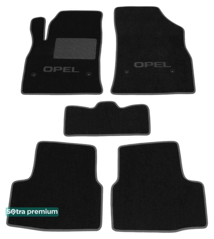 Sotra 08525-CH-BLACK Килимки салону Sotra двошарові чорні для Opel Astra k (2016-), комплект 08525CHBLACK: Купити в Україні - Добра ціна на EXIST.UA!