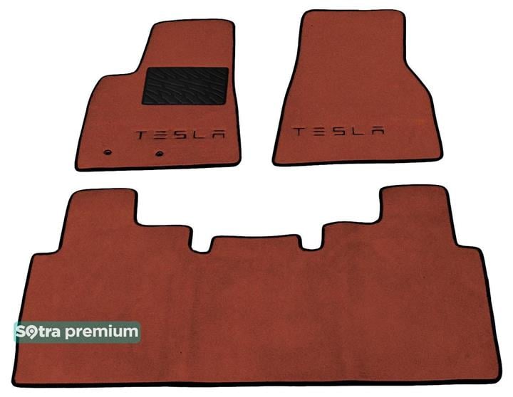 Sotra 08562-CH-TERRA Килимки салону Sotra двошарові теракотові для Tesla Model s (2012-2014), комплект 08562CHTERRA: Купити в Україні - Добра ціна на EXIST.UA!