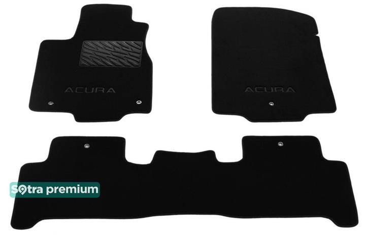 Sotra 08624-CH-BLACK Килимки салону Sotra двошарові чорні для Acura Mdx (2007-2013), комплект 08624CHBLACK: Купити в Україні - Добра ціна на EXIST.UA!
