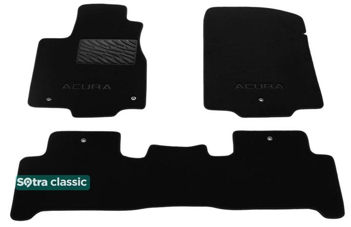 Sotra 08624-GD-BLACK Килимки салону Sotra двошарові чорні для Acura Mdx (2007-2013), комплект 08624GDBLACK: Приваблива ціна - Купити в Україні на EXIST.UA!