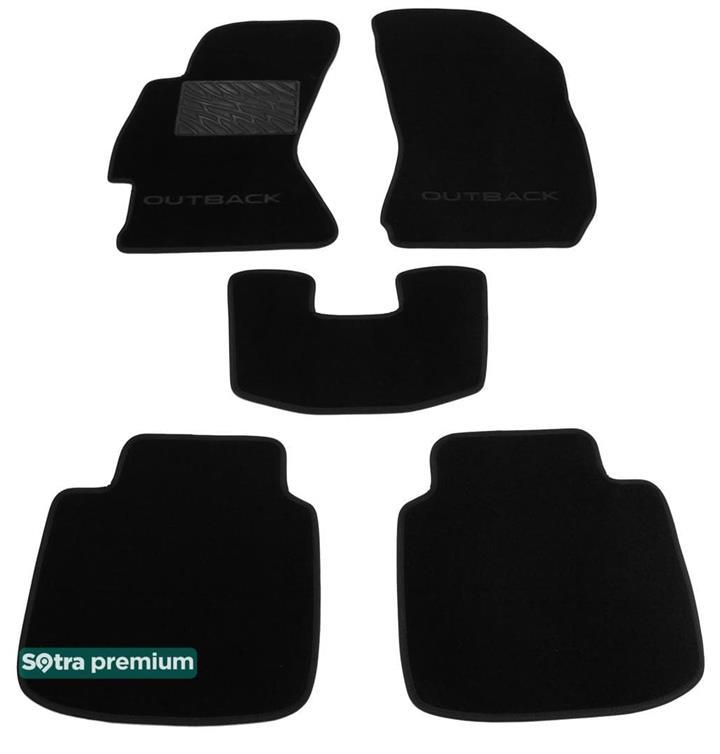Sotra 08651-CH-BLACK Килимки салону Sotra двошарові чорні для Subaru Outback (2015-), комплект 08651CHBLACK: Купити в Україні - Добра ціна на EXIST.UA!