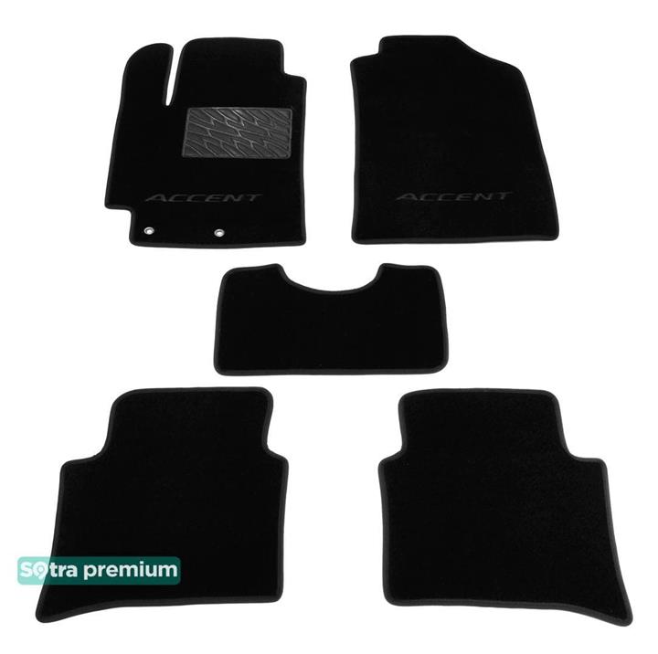 Sotra 08681-CH-BLACK Коврики салона Sotra двухслойные черные для Hyundai Accent (2017-), комплект 08681CHBLACK: Отличная цена - Купить в Украине на EXIST.UA! 08681CHBLACK Sotra Коврики салона Sotra двухслойные черные для Hyundai Accent (2017-), комплект