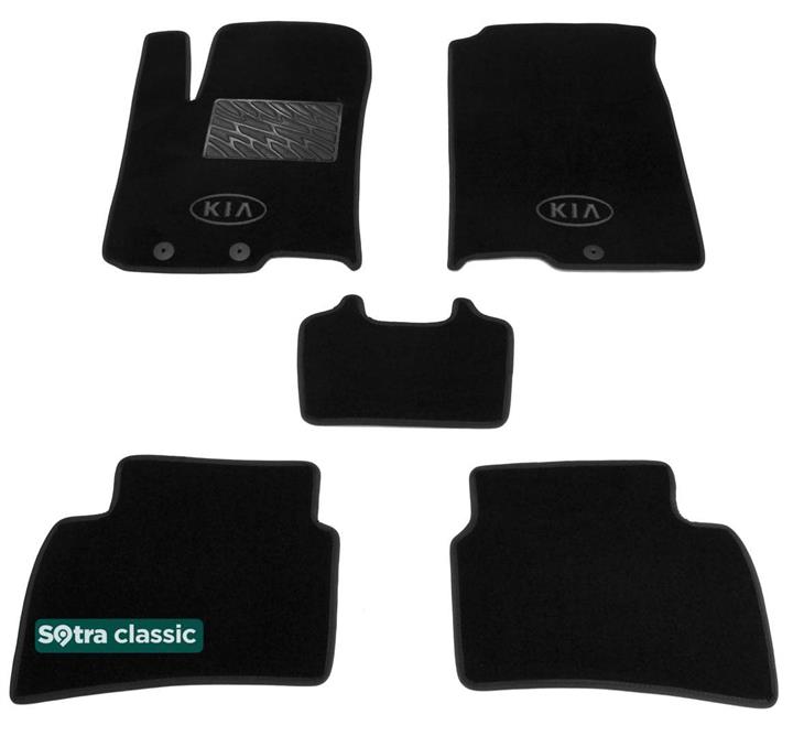 08695GDBLACK Sotra Коврики салона Sotra двухслойные черные для KIA Rio/Stonic, комплект