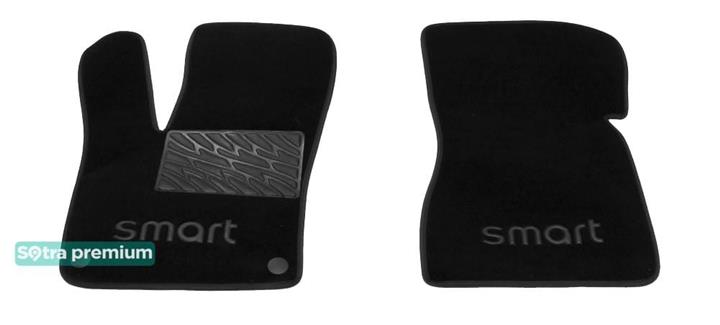 Sotra 08707-CH-BLACK Килимки салону Sotra двошарові чорні для Smart Fortwo (2014-), комплект 08707CHBLACK: Купити в Україні - Добра ціна на EXIST.UA!