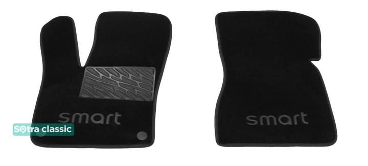 Sotra 08707-GD-BLACK Килимки салону Sotra двошарові чорні для Smart Fortwo (2014-), комплект 08707GDBLACK: Купити в Україні - Добра ціна на EXIST.UA!