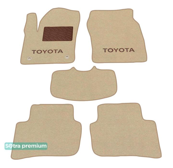 08708CHBEIGE Sotra Коврики салона Sotra двухслойные бежевые для Toyota Ch-r (2016-), комплект