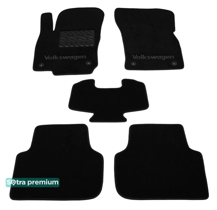 

Коврики салона Sotra двухслойные черные для Volkswagen Tiguan (2016-), комплект 08712CHBLACK Sotra