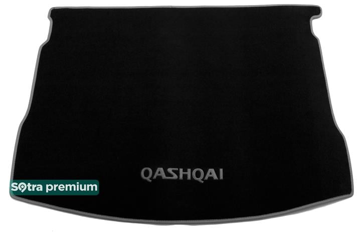 Коврики багажника и грузовых отсеков Nissan Qashqai (Ниссан Кашкай): 06592CHBLACK Sotra Коврик багажника