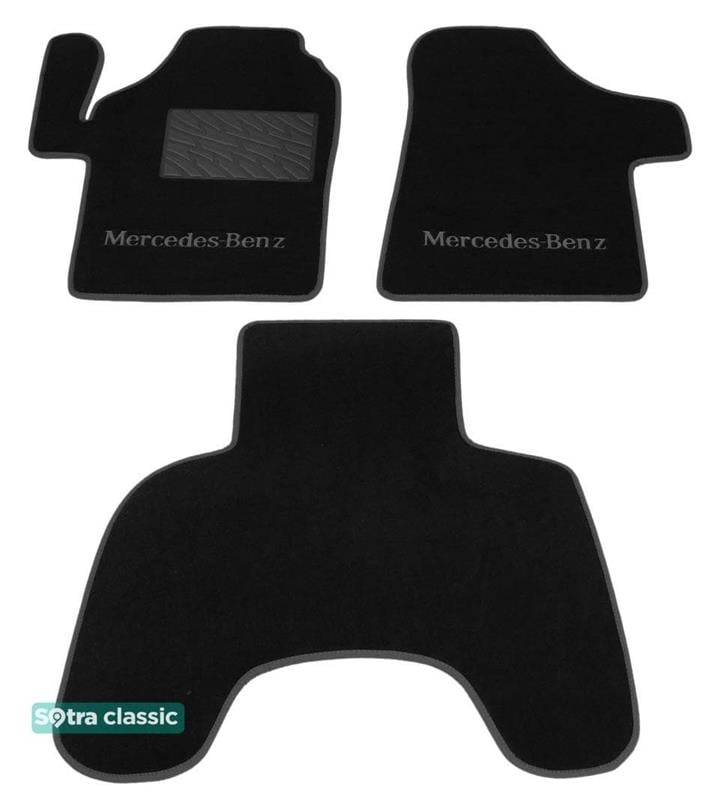 Sotra 01449-GD-BLACK Килимки салону Sotra двошарові чорні для Mercedes Vito / viano (1996-2003), комплект 01449GDBLACK: Приваблива ціна - Купити в Україні на EXIST.UA!