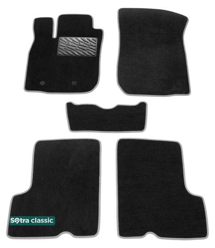 Sotra 07423-6-GD-BLACK Килимки салону Sotra двошарові чорні для Dacia Duster (2009-2013), комплект 074236GDBLACK: Купити в Україні - Добра ціна на EXIST.UA!