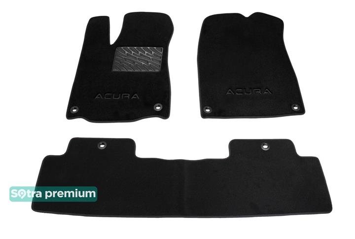 Sotra 08689-6-CH-BLACK Килимки салону Sotra двошарові чорні для Acura Mdx (2014-), комплект 086896CHBLACK: Купити в Україні - Добра ціна на EXIST.UA!