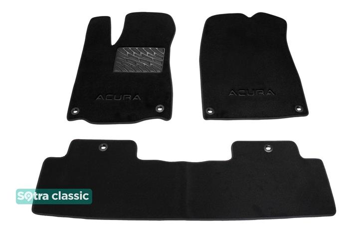 Sotra 08689-6-GD-BLACK Килимки салону Sotra двошарові чорні для Acura Mdx (2014-), комплект 086896GDBLACK: Купити в Україні - Добра ціна на EXIST.UA!