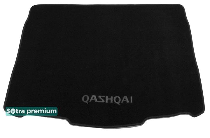 Коврики багажника и грузовых отсеков Nissan Qashqai (Ниссан Кашкай): 08715CHBLACK Sotra Коврик багажника