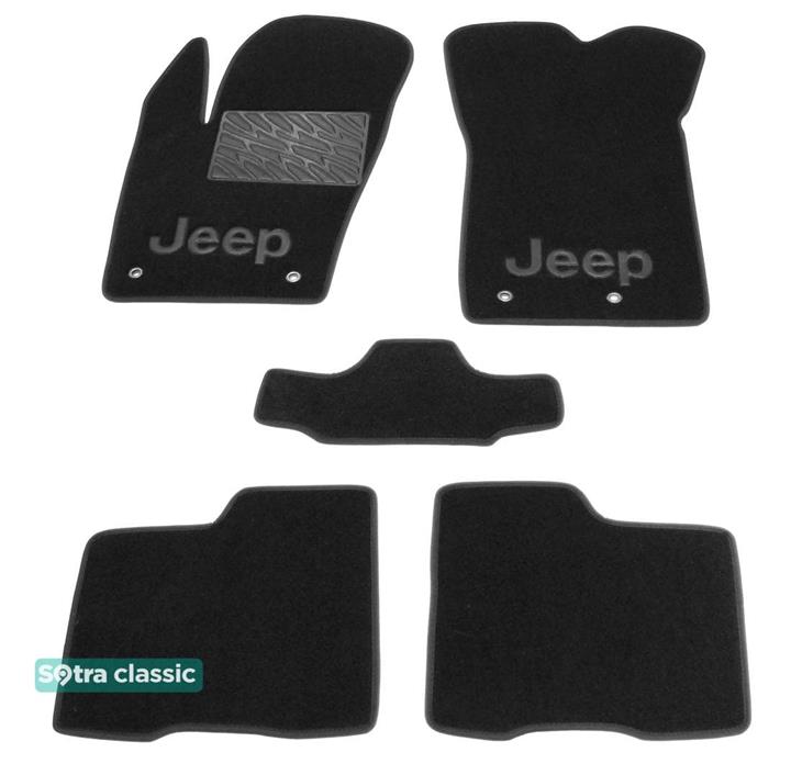 Sotra 08789-GD-BLACK Килимки салону Sotra двошарові чорні для Jeep Renegade (2015-), комплект 08789GDBLACK: Приваблива ціна - Купити в Україні на EXIST.UA!