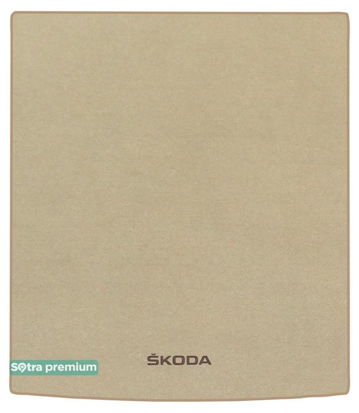 Коврики багажника и грузовых отсеков Skoda Superb (Шкода Суперб): 90042CHBEIGE Sotra Коврик багажника