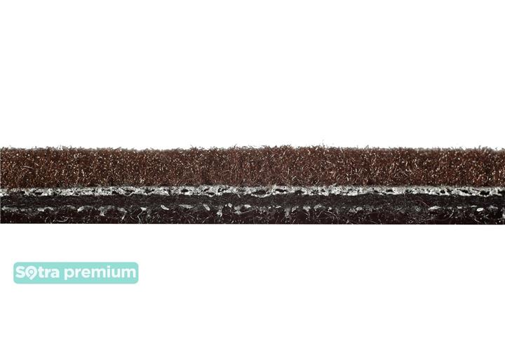 Килимки салону Sotra двошарові коричневі для Hyundai Accent &#x2F; solaris (2011-), комплект Sotra 07212-CH-CHOCO
