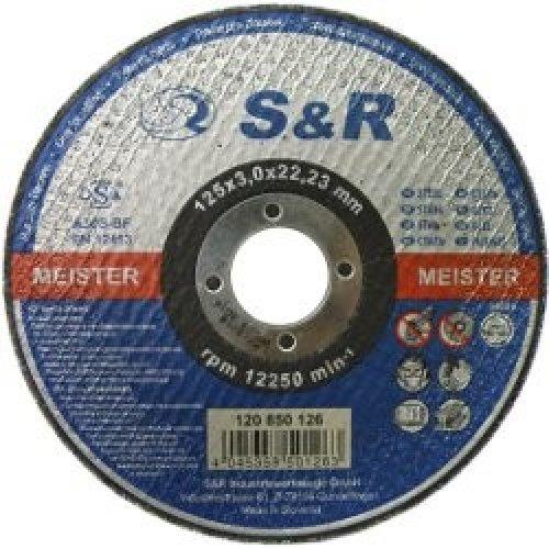 S&R 120850121 Круг відрізний по металу SR Meister типу A 60 S-BF Slim 125 120850121: Купити в Україні - Добра ціна на EXIST.UA!