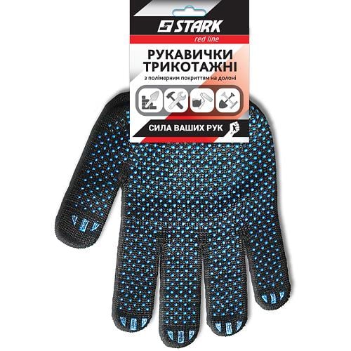 Stark 510841110 Перчатки черные 4 нити, р.10 510841110: Купить в Украине - Отличная цена на EXIST.UA!