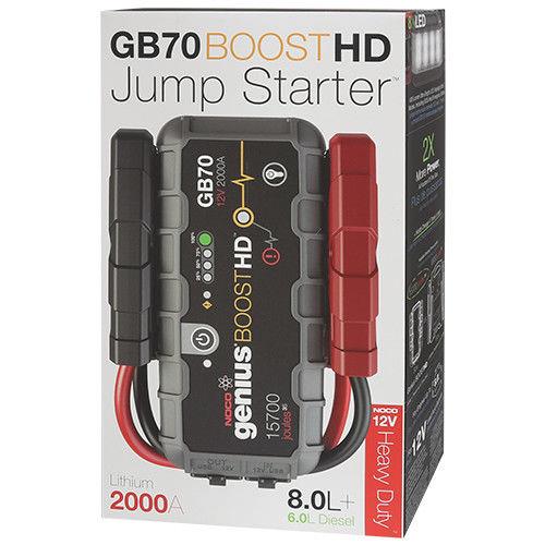 Пусковий пристрій NOCO BOOST HD GB70 12V 2000, UltraSafe Lithium, USB Power Bank (8л бензин&#x2F;6л дизель) Noco NOCOGB70