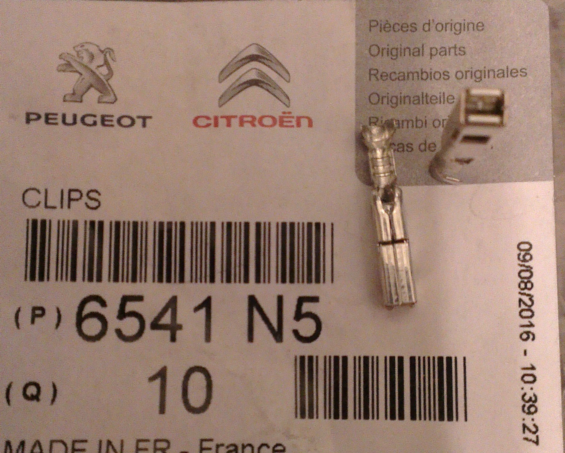 Citroen/Peugeot 6541 N5 Роз'єм кабелю 6541N5: Купити в Україні - Добра ціна на EXIST.UA!