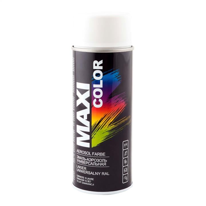 Maxi Color MX9010 Емаль аерозольна універсальна декоративна, біла, 400 мл MX9010: Купити в Україні - Добра ціна на EXIST.UA!