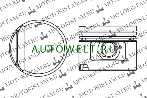 Autowelt PN-51032 Поршень без кілець PN51032: Купити в Україні - Добра ціна на EXIST.UA!