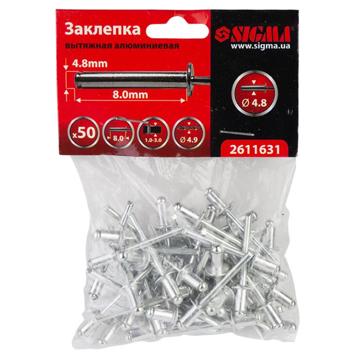 Sigma 2611631 Заклепки алюмінієві 2611631: Купити в Україні - Добра ціна на EXIST.UA!