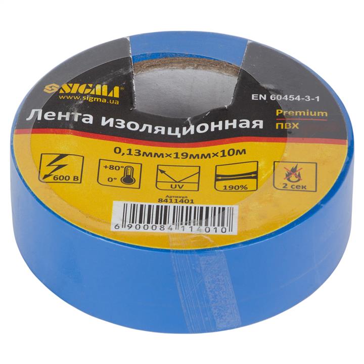 Sigma 8411401 Ізолента синя, 10 м 8411401: Купити в Україні - Добра ціна на EXIST.UA!