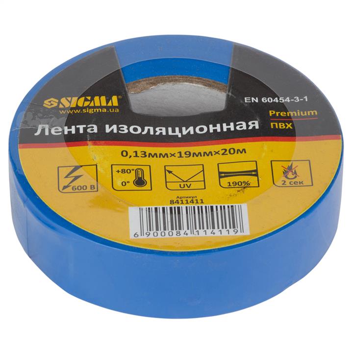 Sigma 8411411 Ізолента синя, 20 м 8411411: Приваблива ціна - Купити в Україні на EXIST.UA!